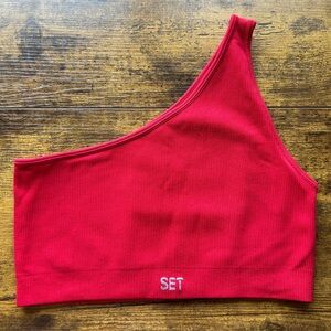 SET Active One Shoulder Sports Bra